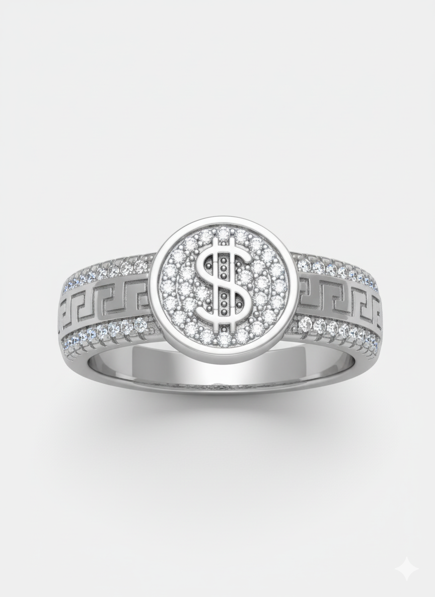 Tribal Pattern Ring for Men